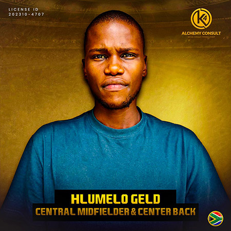 Hlumelo Geld- Central Midfielder and Center Back, Hlumelo Geld, Central Midfielder, Center Back, K4 Alchemy Consult