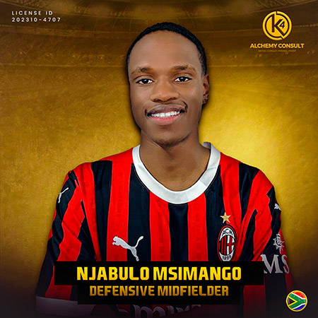 Njabulo Msimango- Defensive Midfielder, Njabulo Msimango, Defensive Midfielder, K4 Alchemy Consult